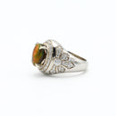 Opal Stone Ring (Silver Frame)